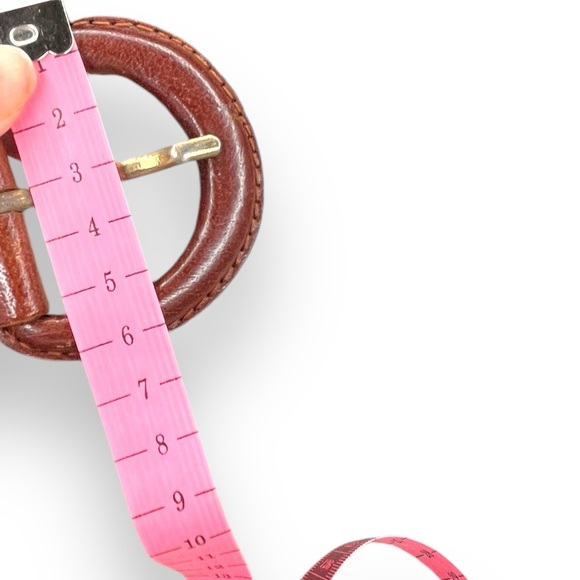 Genuine, leather, braided women’s belt - Picture 7 of 8